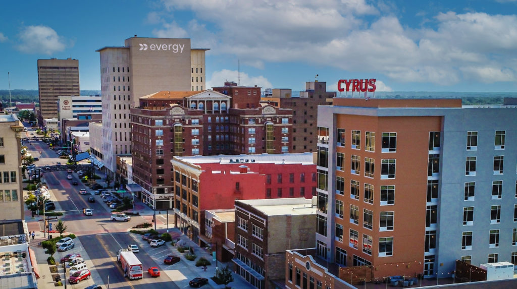 Downtown-Topeka-Blue-Sky